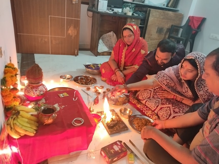 First Diwali pooja